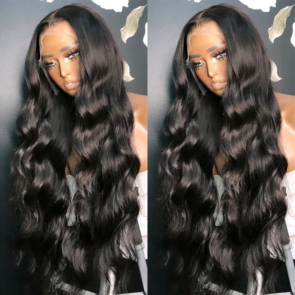 Body Wave 220% HD 30 40 Inch 13X6 Lace Frontal Brazilian Pre Plucked Remy Human Hair Wigs 13X4 Lace Front Wig