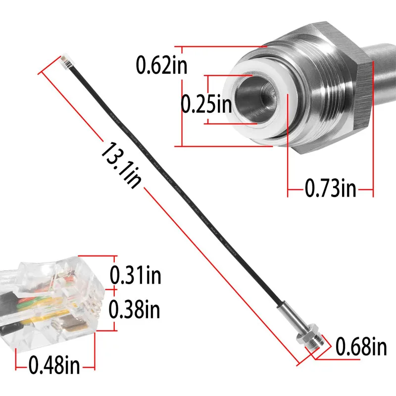 Imagem -02 - Airless Pulverizador Sensor Transdutor de Pressão Fit para Titan Impact 440 540 640 740 840 Series 704492