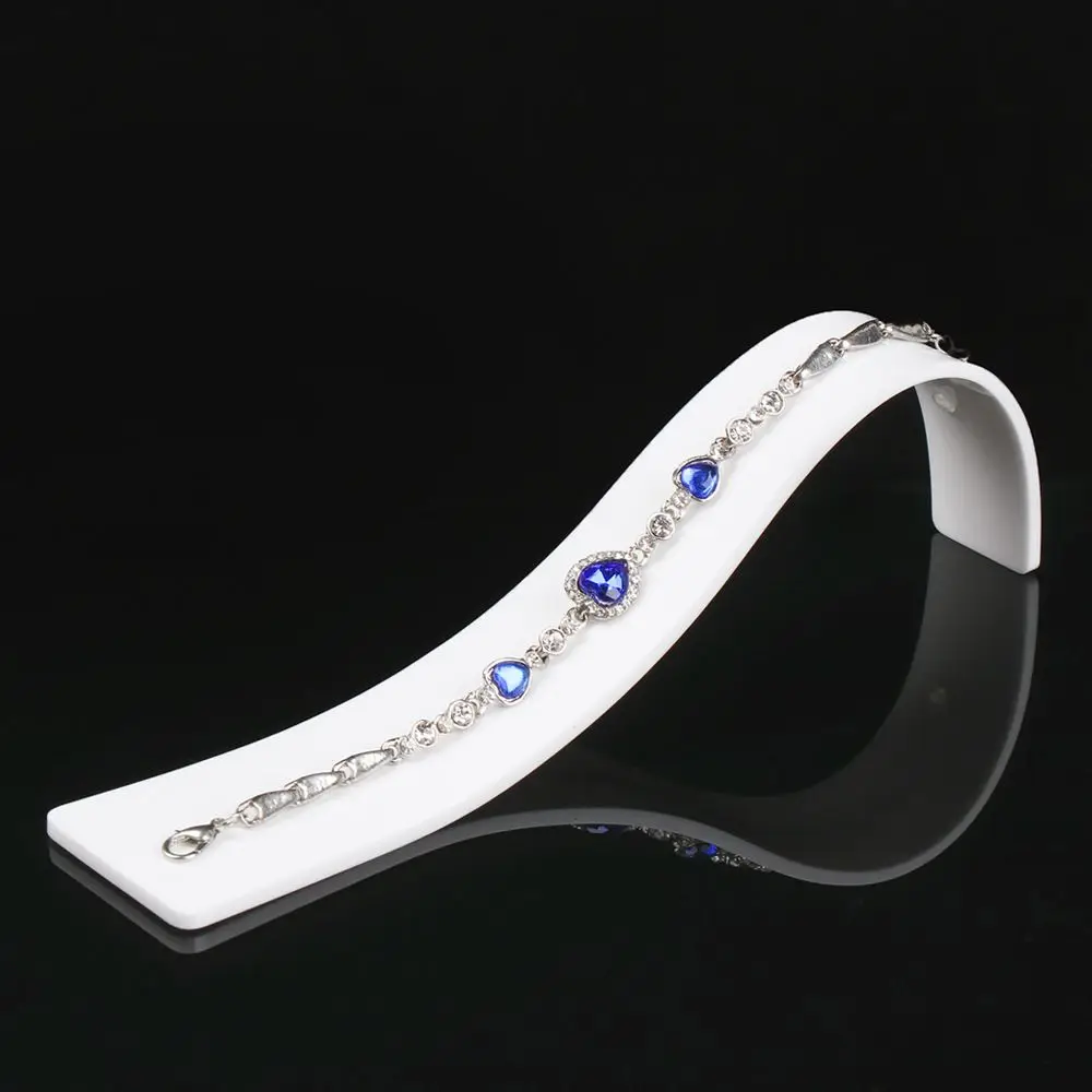 منحني الشكل الأزياء سطح المكتب تخزين المعارض عرض حالة قلادة المنظم سوار حامل ساعة عرض المجوهرات الوقوف