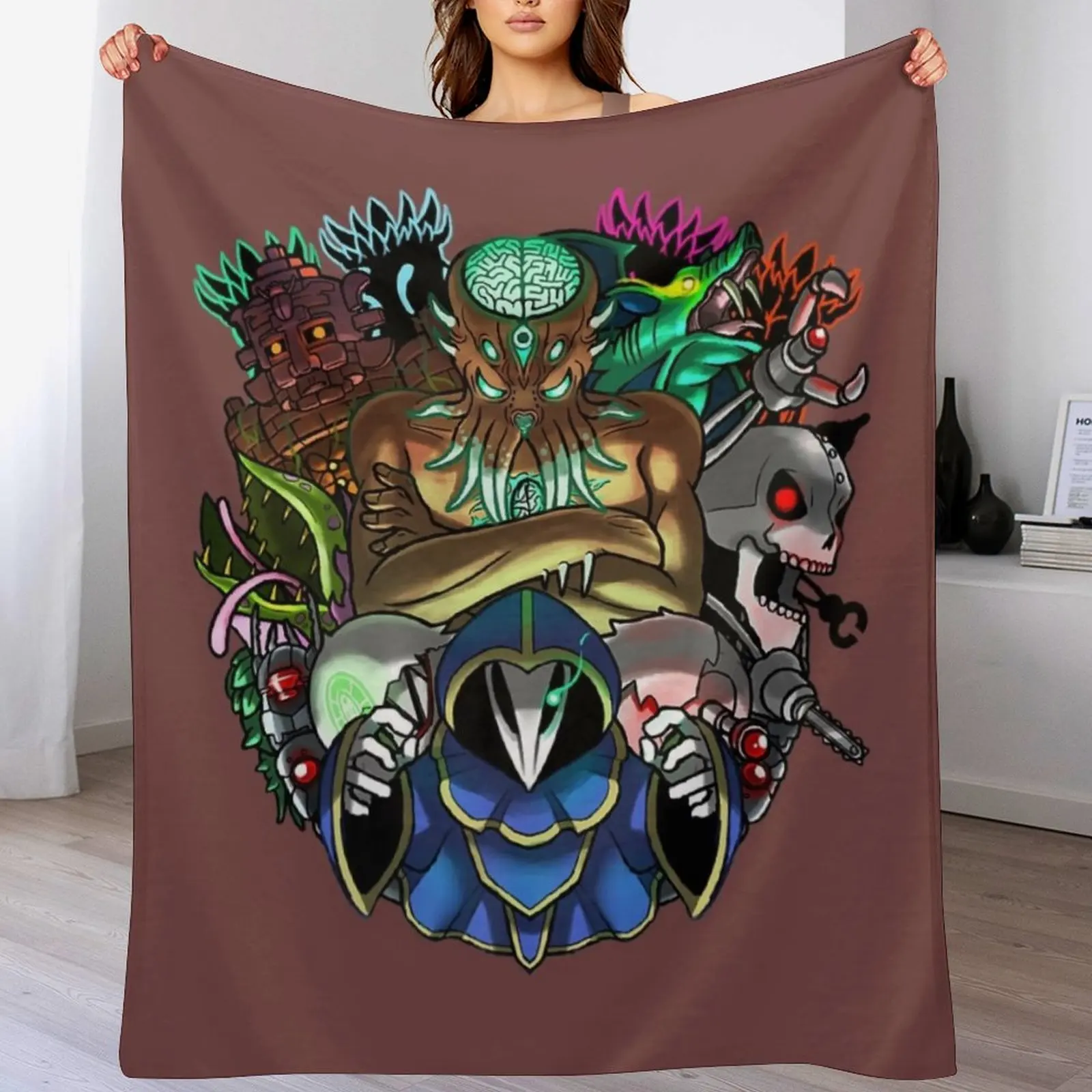 

Terraria Boss Rush Hardmode Edition Throw Blanket Modern Design Soft Blanket for Home Decor