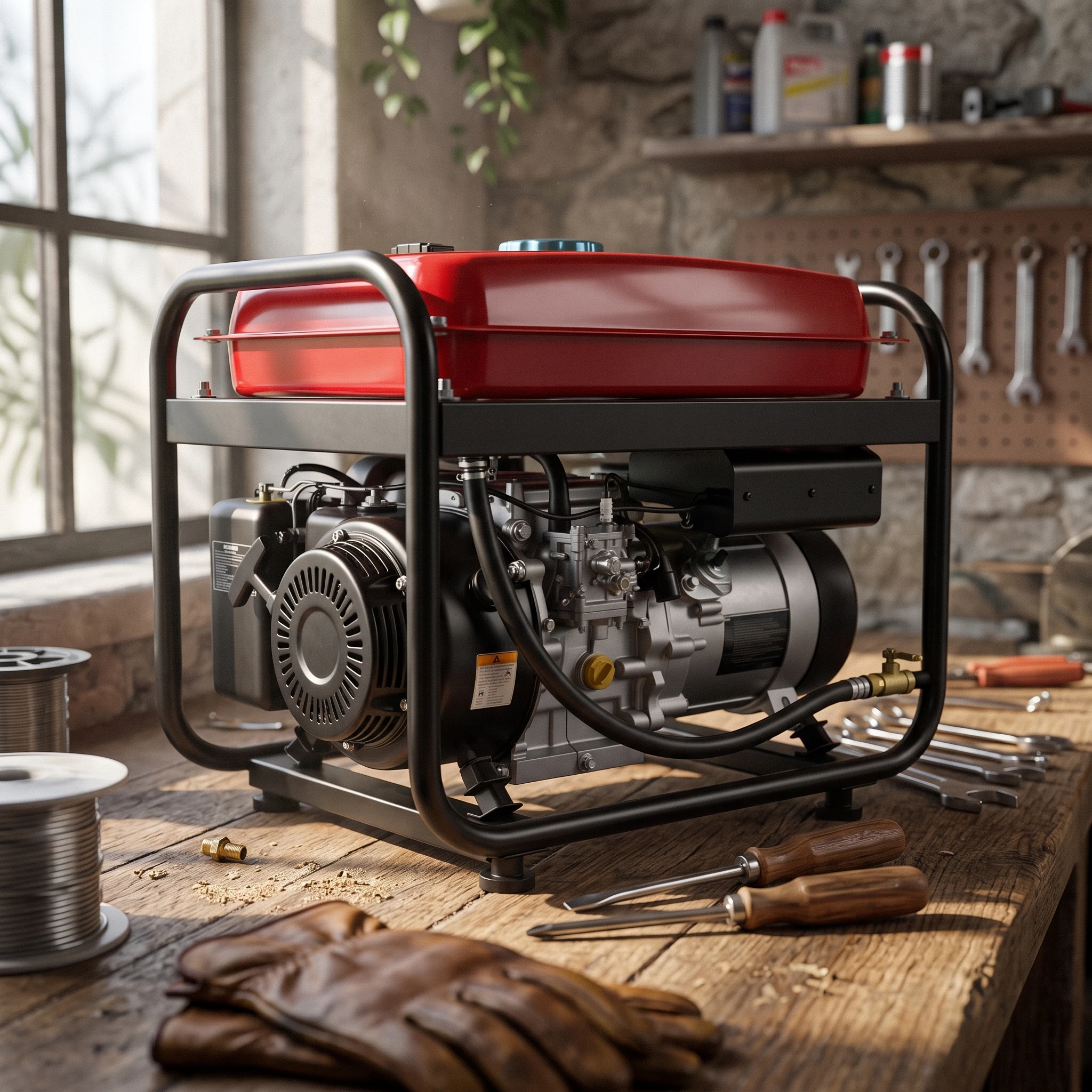 Generator Fuel Tank with Cap Compatible Generator Gas Tank with Cap Low-Profile Long-Lasting