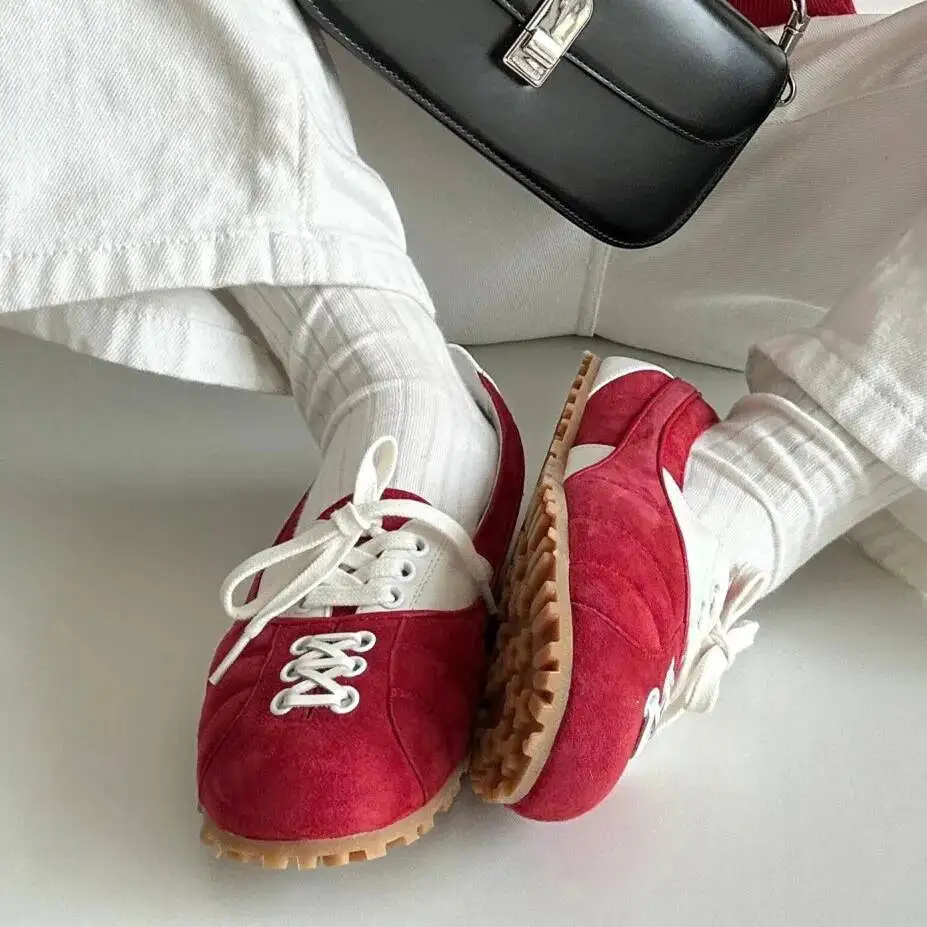 

Sneakers Ballet Flats Red Blue New Fashion Women Ballerina Shoes Mary Janes