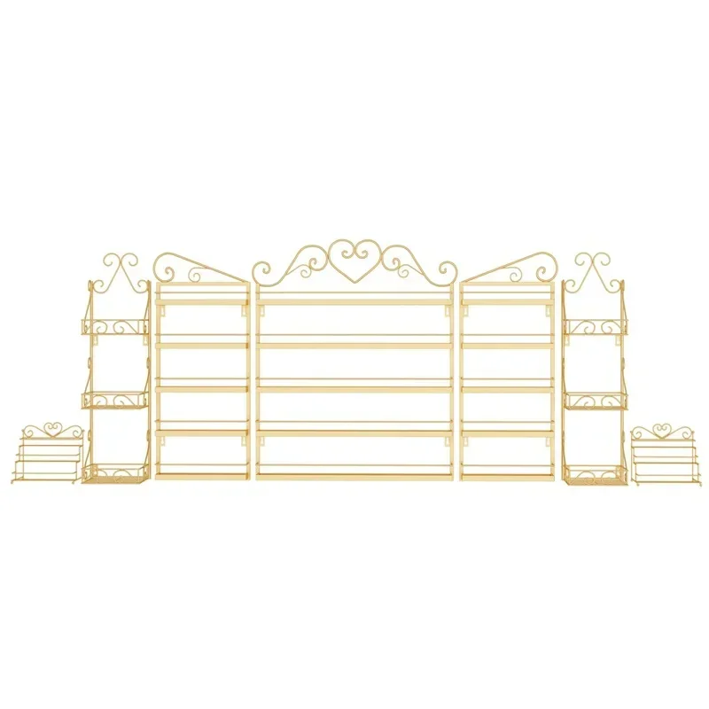 

Nail Display Rack Nail Polish Stand Iron Art Wall Mounted Nail Varnish Storage Rack Wall Mounted Home Organizer and Storage