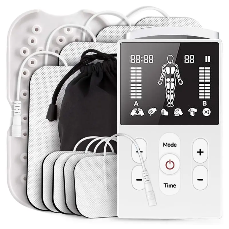 

A69T EMS TENS Пульсовой массажер с двумя каналами, электронный прибор для акупунктурной терапии, для снятия боли и восстановления мышц