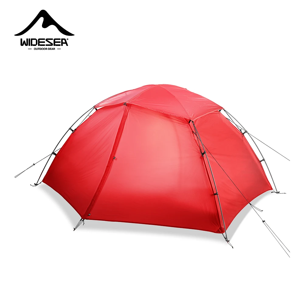 Widesea Camping Tent 2 Person 15D Nylon One-touch Shade Tenda Outdoor Survival Ultralight Supplies Bed Tents Tourist Equipment