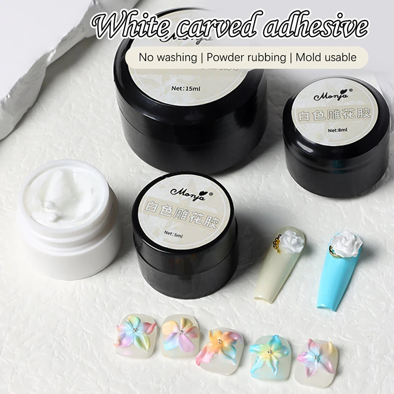 

5/8/15ml Strong Nail Glue No-Wipe Gel For Rhinestone&Gem Jewelry Adhesive Tools UV Patch Adhesive Bond Modelling Glue Gel