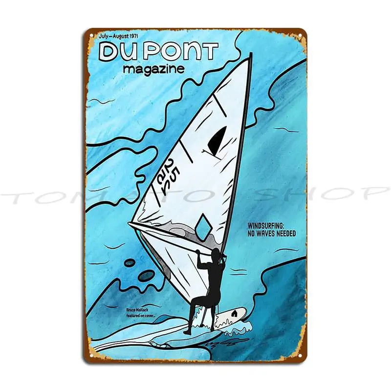 Trailblazing the Waves The Windsurfing Windsurfer Girl Metal Sign Wall Pub Wall Cave Party Bar Cave printed  Tin Sign Poster