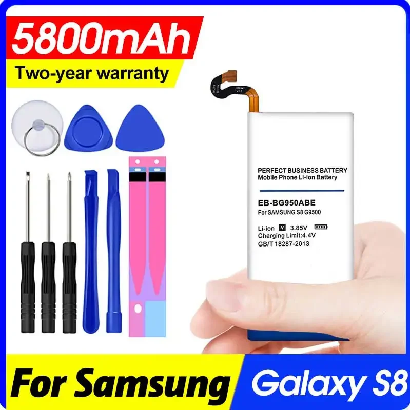 5800mah EB-BG950ABE Battery for Galaxy S8 Sm-g9508 G950f G950a G950t G950u Mobile Phone Bateria