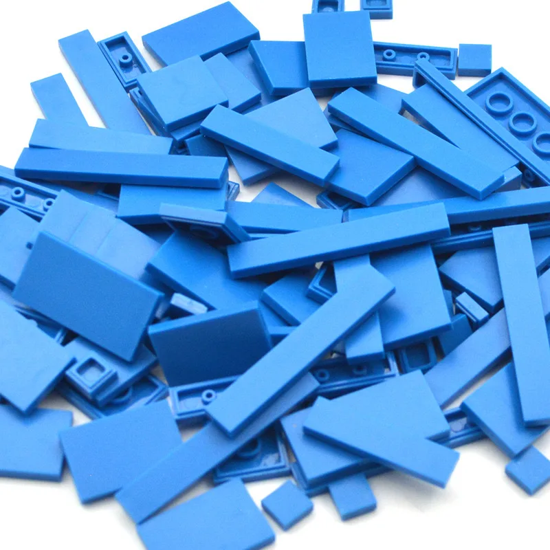 150 STKS DIY Model Gladde Dunne Bouwstenen MOC Veelkleurige Speelgoed Onderdelen Bulk Figuren Platte Tegel Bakstenen Educatief Kinderen Speelgoed