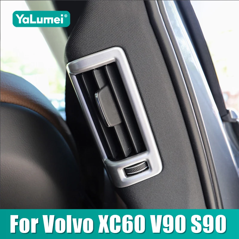 Für Volvo XC60 V90 S90 2018 2019 2020 2021 2022 2023 2024 2025 Auto B-Säule Klimaanlage Outlet Rahmen trim Abdeckung Zubehör