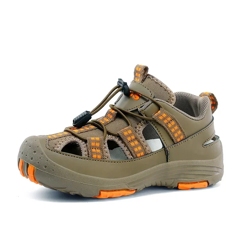 

Boys' Baotou Anti-kick Sandals Summer New Casual and Comfortable Children's BeachMedium and Large Boys' Outdoor Children's Shoes