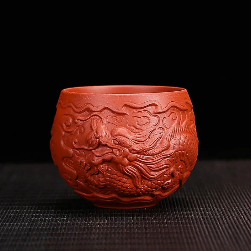 

Исинский фиолетовый песок Master Cup Чайная чашка Образец чайной чашки Половина ручного рельефного чая