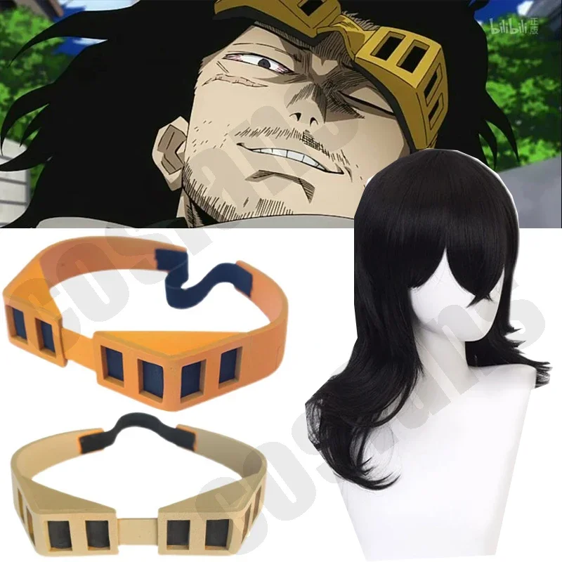 Academ Boku no Hero Akademia Aizawa Shouta wigs Cosplay Glasses Headwear Eraser Head Cosplay Goggles Halloween Props