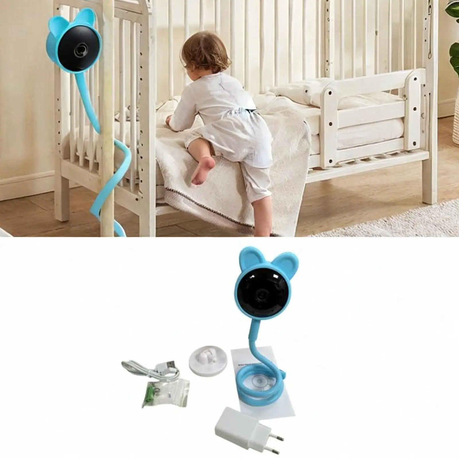 Video Baby Monitor Sound Intercom Baby Camera for Bedroom Indoor Living Room