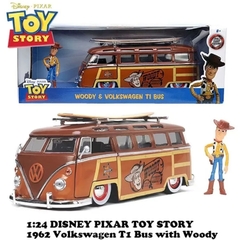 

Jada 1/24 Toy Story - Woody - автобусный набор Volkswagen - модель автомобиля из сплава - Коллекционный дисплей