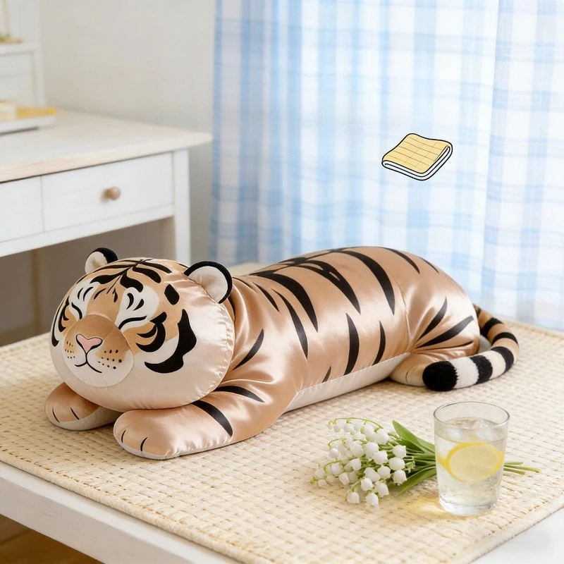 Cool Ice Silk Summer Plush Hugging Doll Moisture Absorbing Breathable Cushion For Girls Comfortable Sleeping Throw Back Pillow