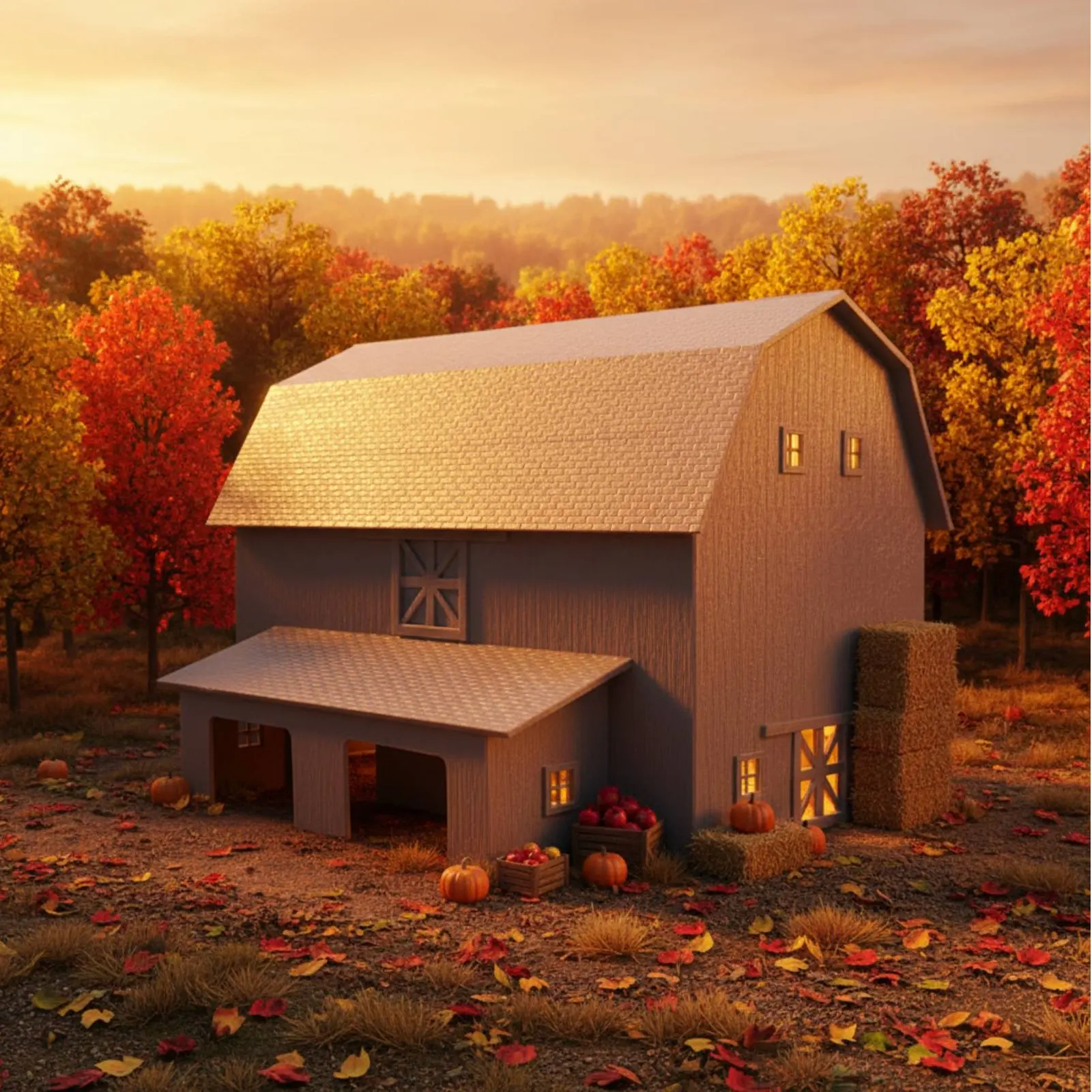 

Модель фермерского здания 1:87 с реалистичными деталями, модель сельскохозяйственного сарая для железной дороги, высокодетализированная модель для DIY-диорам, высокая степень имитации