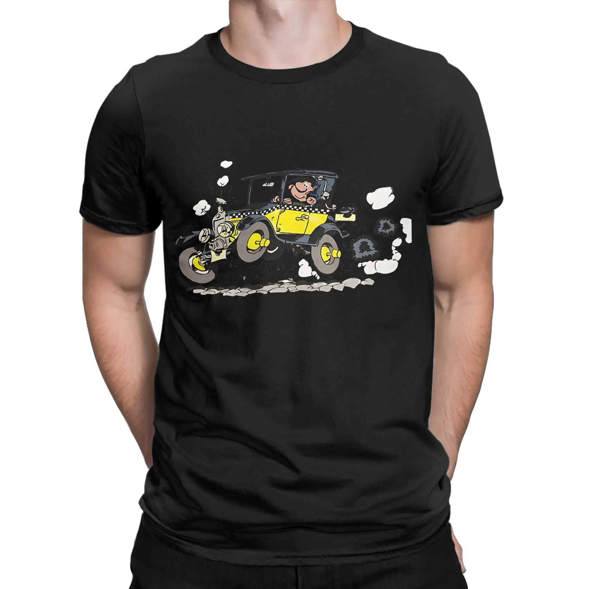 Movies Funny Kid Vintage Birthday Cartoon Essential Funny 100% Cotton T-Shirt Gaston Lagaffe Tees Tops For Men