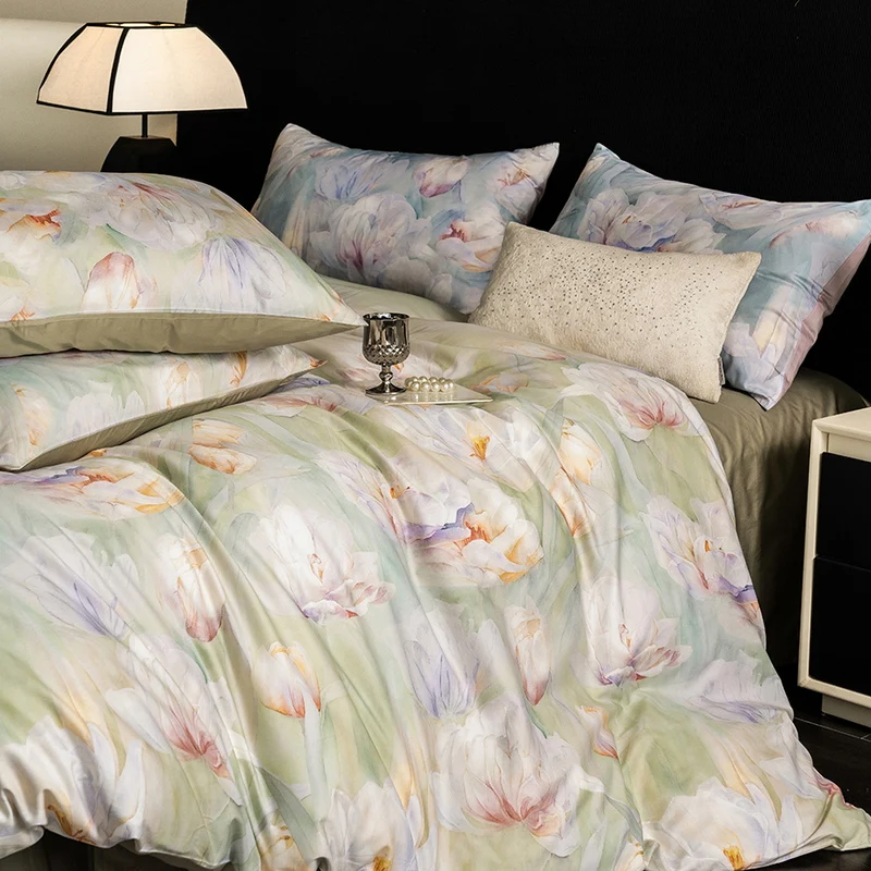 2025 New 5A High - End 100% All - Cotton Egyptian Cotton Bedding Sets, Digital Printed, Queen Size