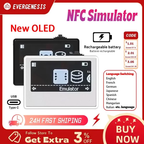 Imagen 1 del producto Nuevo emulador NFC para Switch OLED, accesorio emulador inteligente NFC HD para Switch/Switch2 3DS, accesorios para juegos Wii U