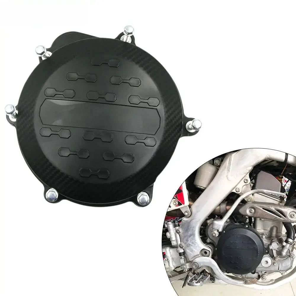 

SNOR Motorcycle Dirt Bike Engine Clutch Cover Black Protection Case Mounting Screws Included For Honda CRF250R CRF250X 10-17