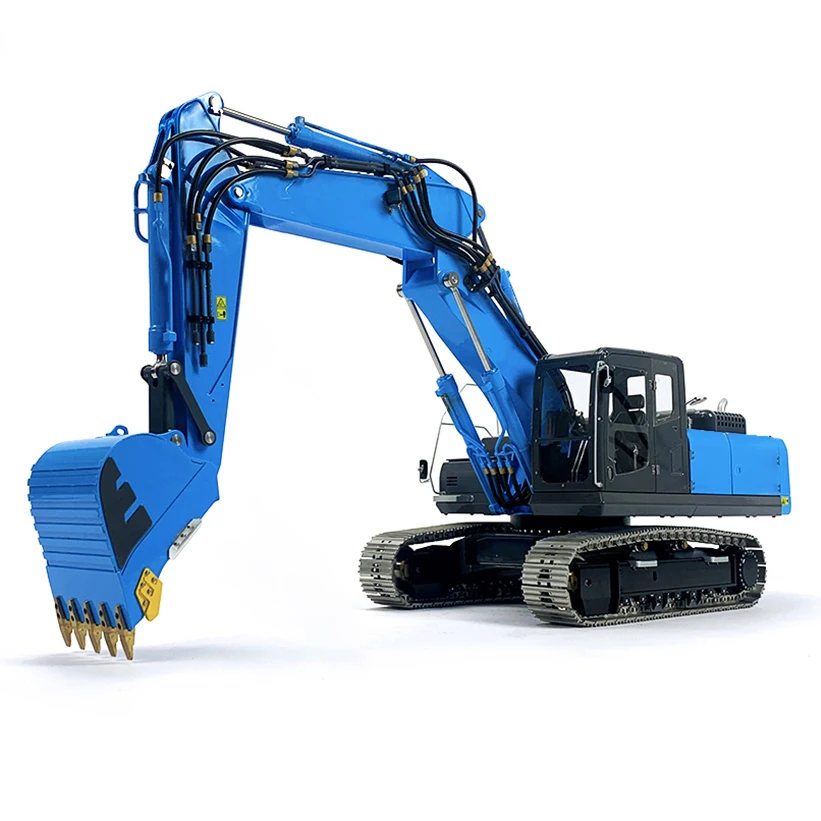 Gifts LESU 1/14 RC Hydraulic Excavator ET36L 3-boom Digger Toucan Painted Assembled Earth Digger Toys Model Light THZH1575