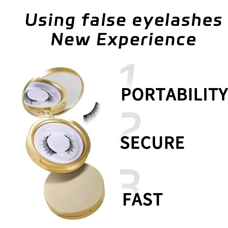 Valse Wimpers Natuurlijke Demon Genie Wimper Set Herbruikbaar Geen Lijm Geen Make-Up Verwijdering Langdurige Niet Vallende Mode Handgemaakt