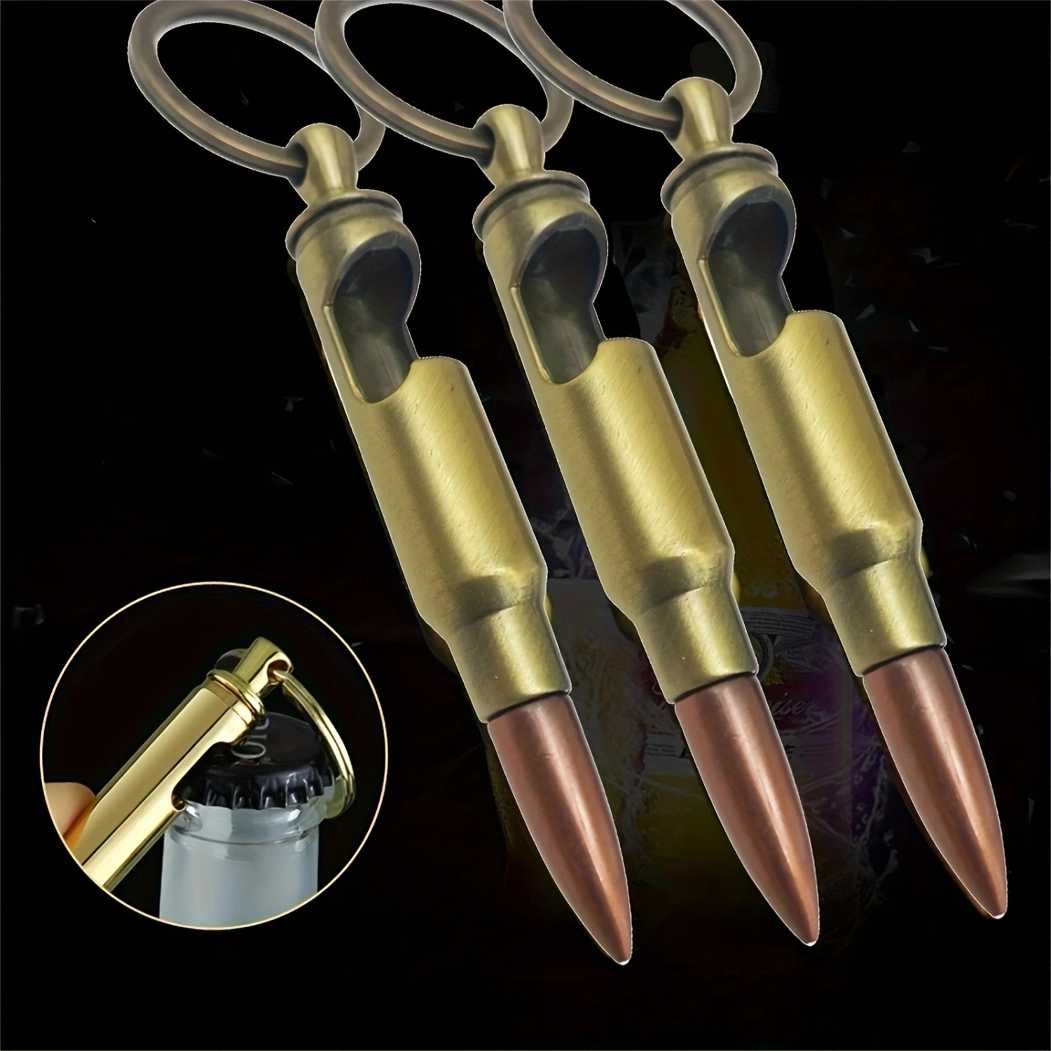 

10 PCS Men's Creative Beer Key Chain Pendant Gift with Bottle Opener and Car Key Chain - Multi-functional and Stylish Beer Lover