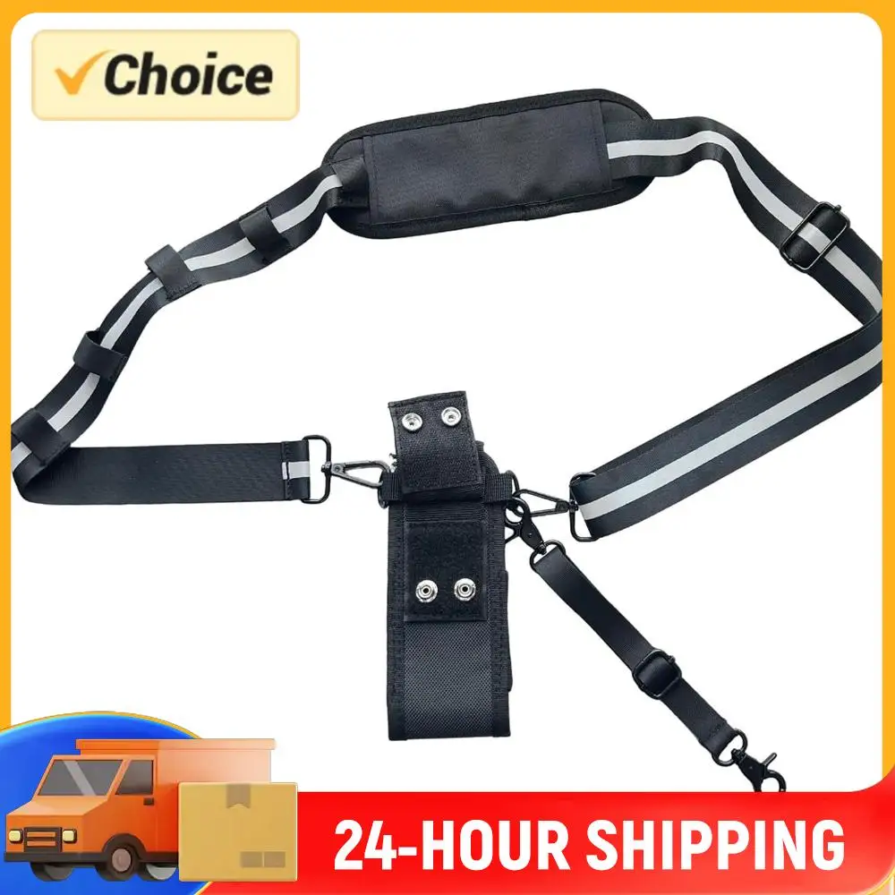 Radio Holster Anti-Sway Design Firefighter Radio Strap and Holder Featuring 3M Reflective Strips for Fire EMT Paramedics