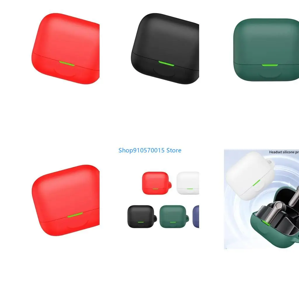 B95C Silicone Protective Case Full Coverage Skin Cover Shock Resistant Guard for Air Pro4+ Earphone Easy Clean And Grip