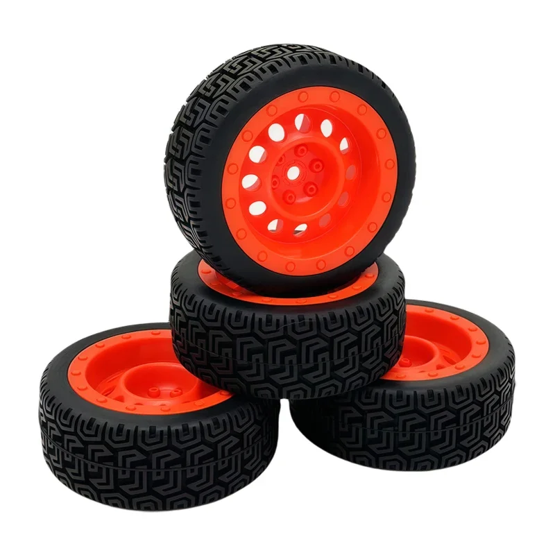

RC Model car 1/10 flat running road racing tire TT01 strong grip and wear-resistant 70MM nylon hub