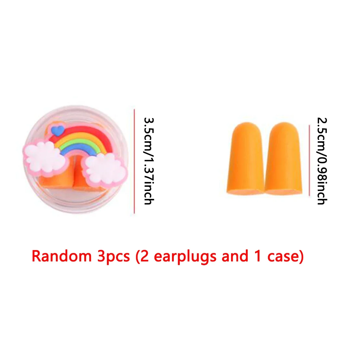 3pcs-noise-proof sleep hearing protection foam ear plug box set, school dormitory work noise-proof artifact