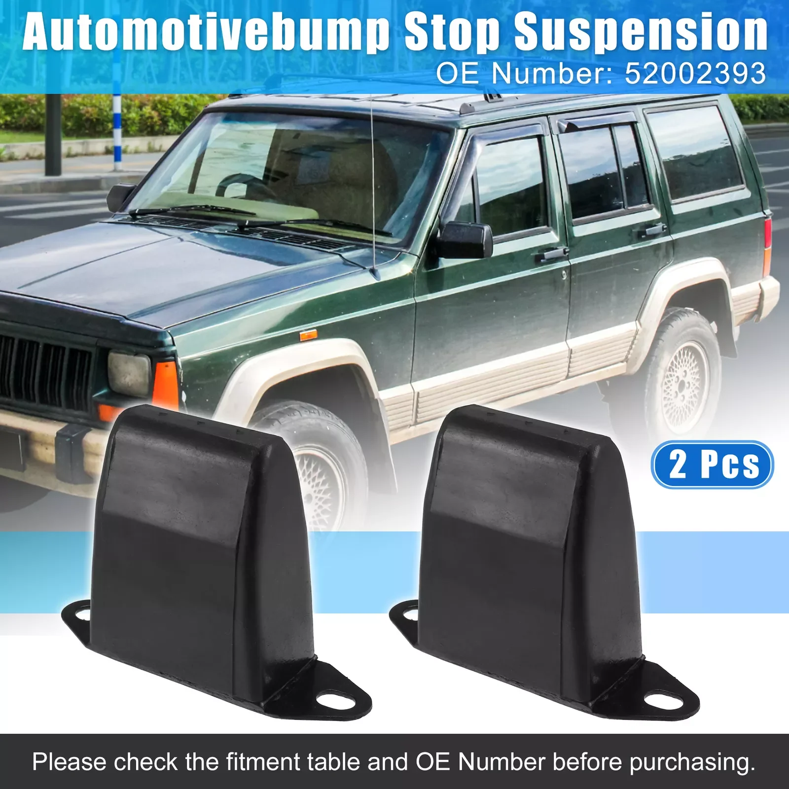 

High quality Piece of 2 Rear Suspension Bump Stop 52004297 fit for Jeep Cherokee XJ 1987-2001 FREE SHIPPING!!!