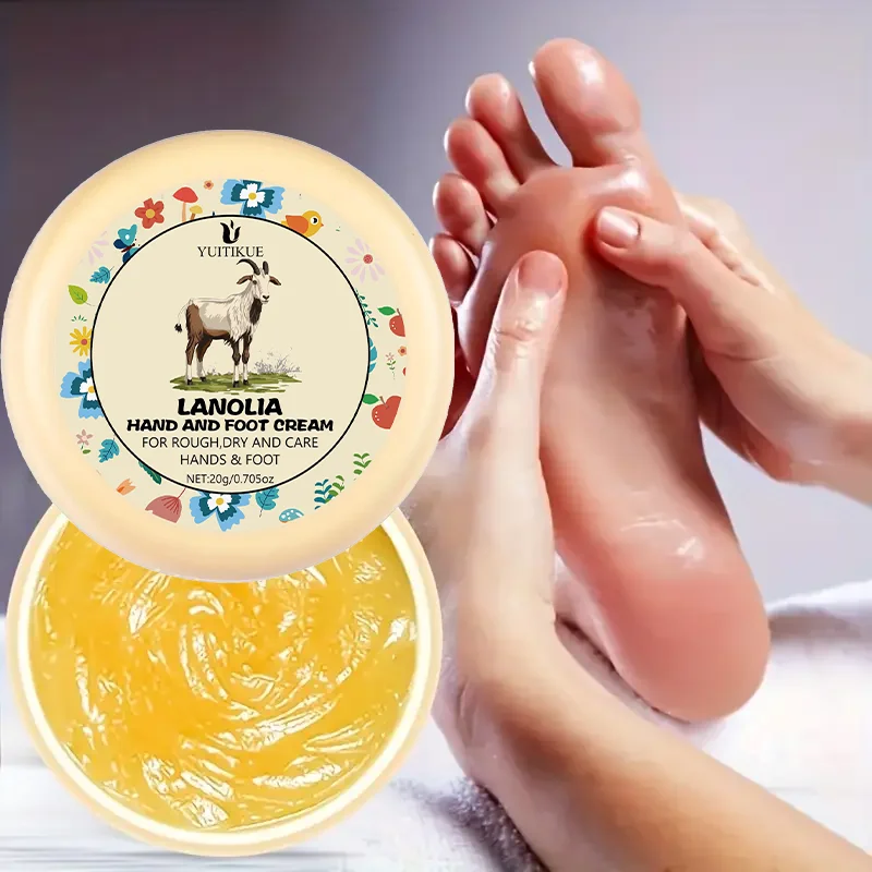 LANOLIA 20g Hand & Foot Cream Deep Moisturizer for Rough Dry Cracked Skin Natural Lanolin Fast Absorption