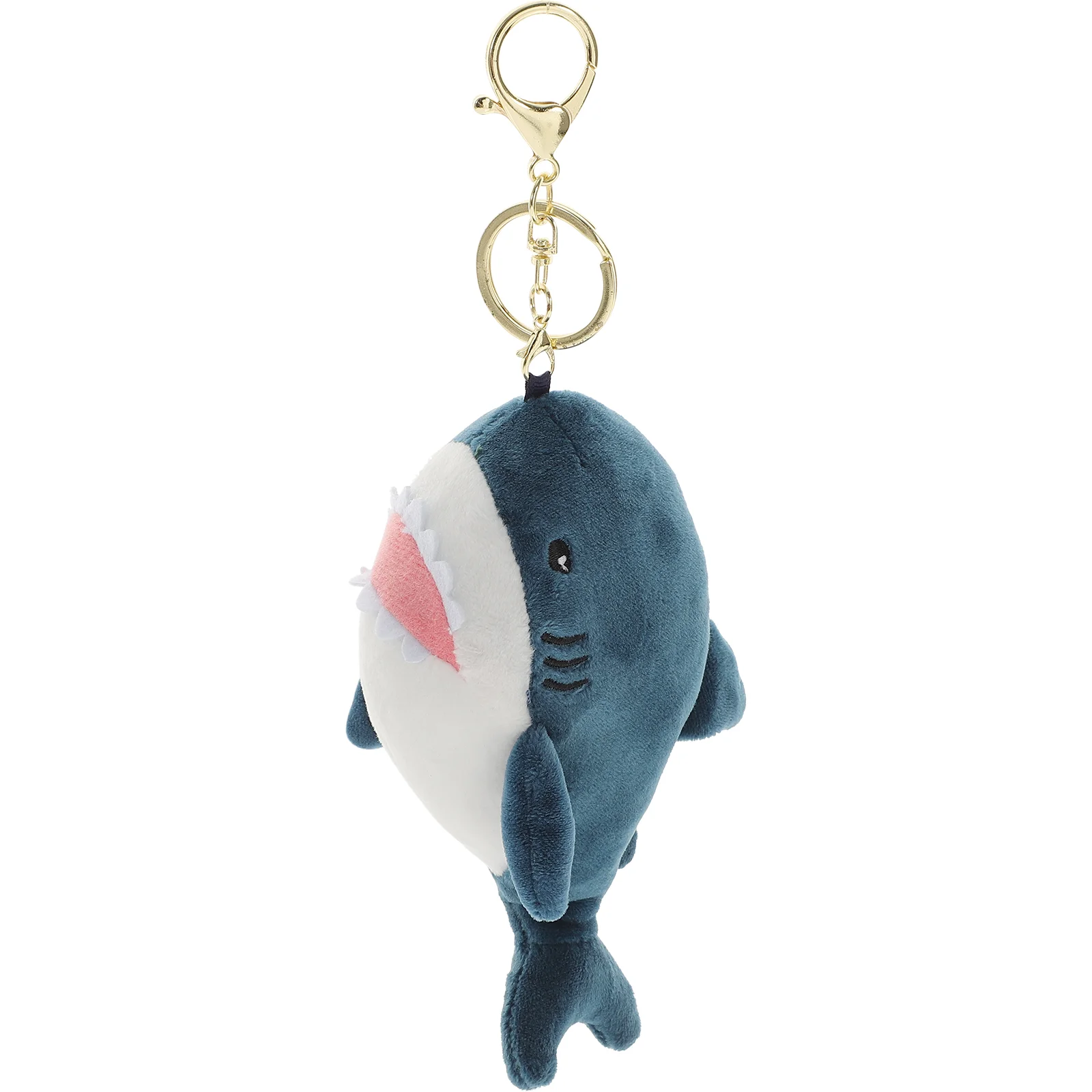 Shaped Key Cartoon Bag Pendant Plush Keychain Sea Animal Toy Adorable Shark Design Decorative Kids Gifts Premium