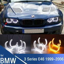 For BMW E46 316i 318i 320i 325i 325xi 330i 330xi 99-05 Daytime Light DTM M4 Style for Retrofit Crystal Angel Eyes rings Kit