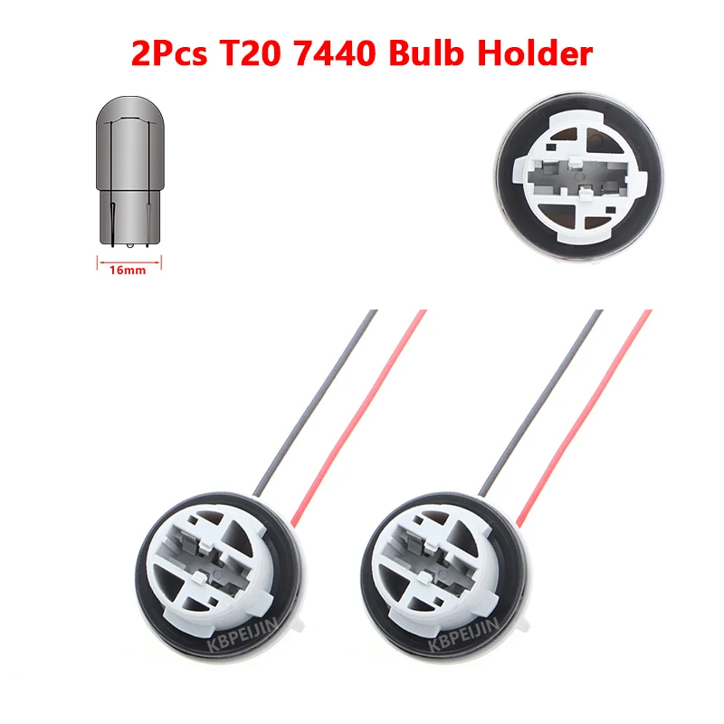 

For Ford Explorer Edge Bronco F150 Ranger Tail Light Socket T20 7440 Bulb Holder Car Lamp Replacement Parts 2PC