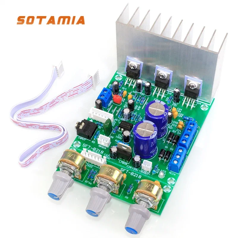 SOTAMIA TDA2030 서브우퍼 2.1 앰프 오디오 보드, 파워 앰프 스피커, 미니 앰프, DIY 스마트 홈, 15W x 2 + 30W