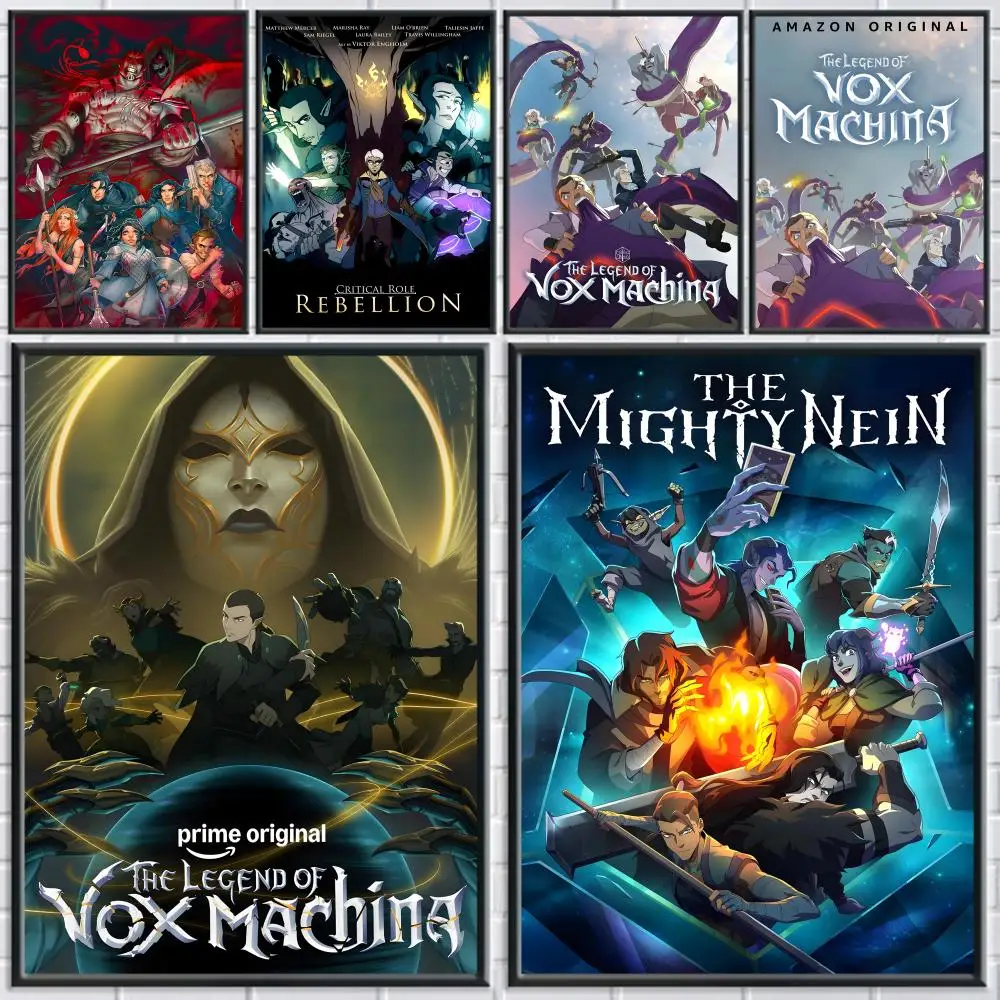 Tv The L-Legend of Vox Machina Poster Home Living Bed Room Bar Hallway Sticky Wall Printing Waterproof Aesthetic Decor