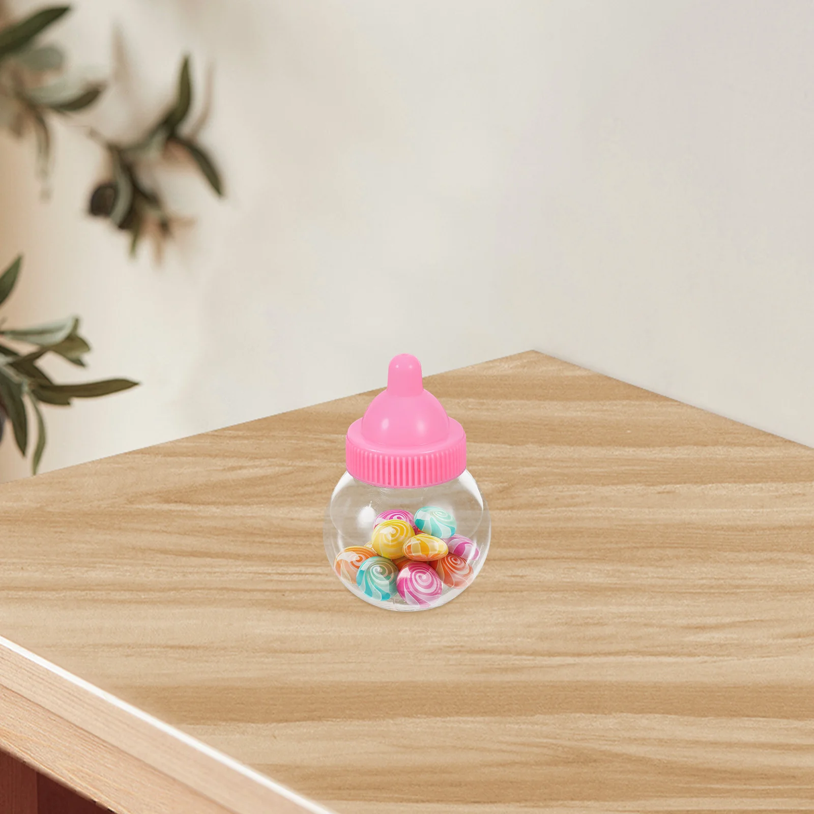 

20Pcs Bulb Shape Candy Storage Box Creative Cartoon Plastic Ball Shaped Organizer for Party Baby Shower Candy Holder with Lid