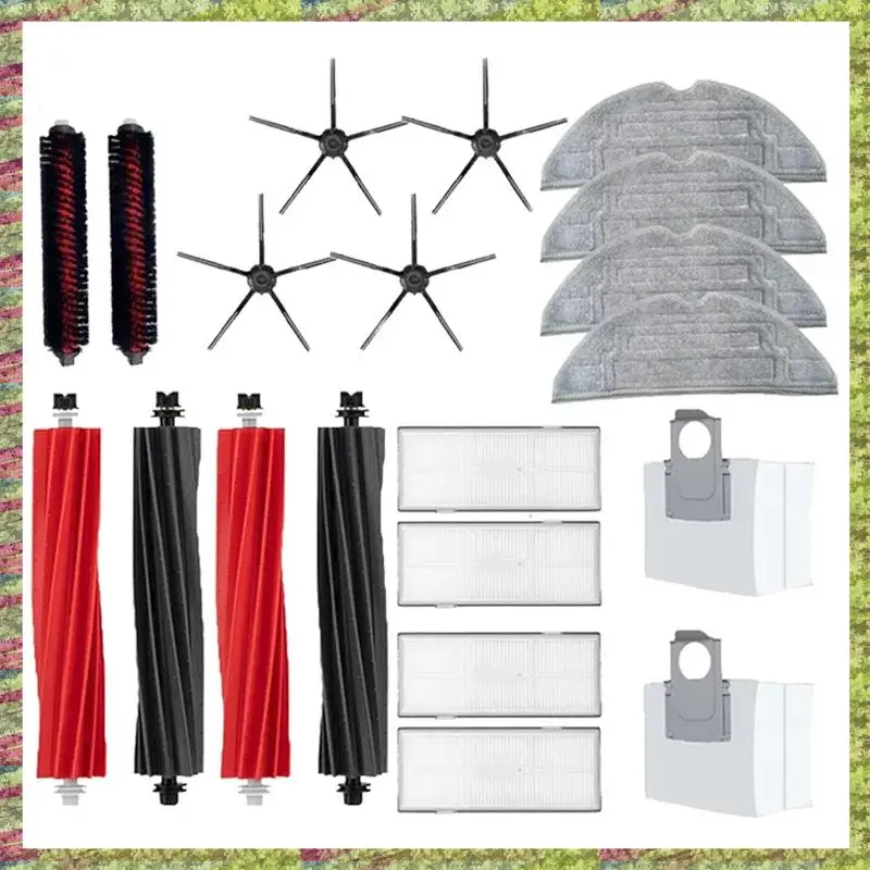 

For Roborock S8 Pro Ultra Spare Parts Duoroller Main Side Brushes Mop Cloths HEPA Filters Dust Bags Parts