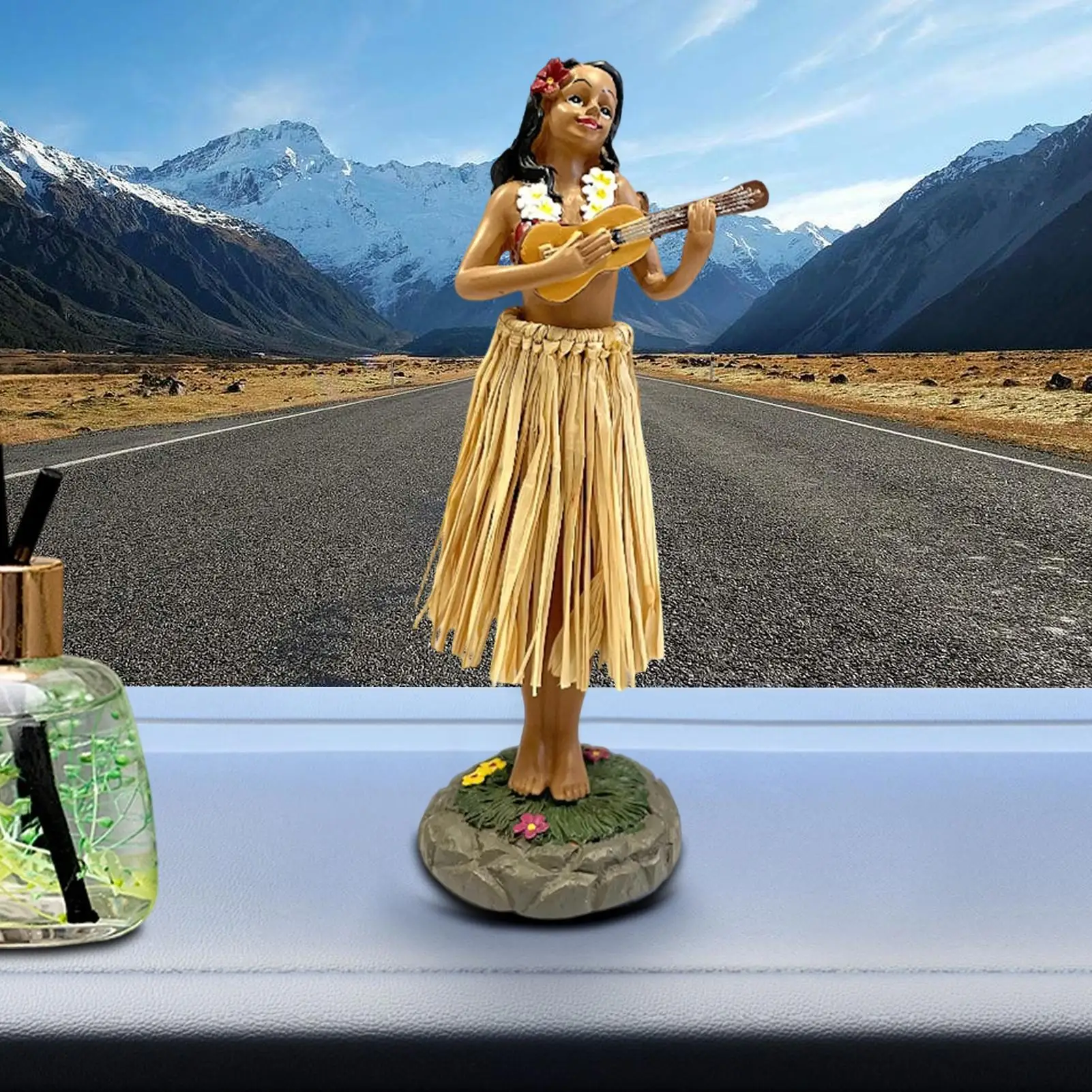 Hawaii Dancing Girl Car Dashboard Doll Car Interior Figure Decorations Dancing Ornament Toy For Drivers Home Women Men