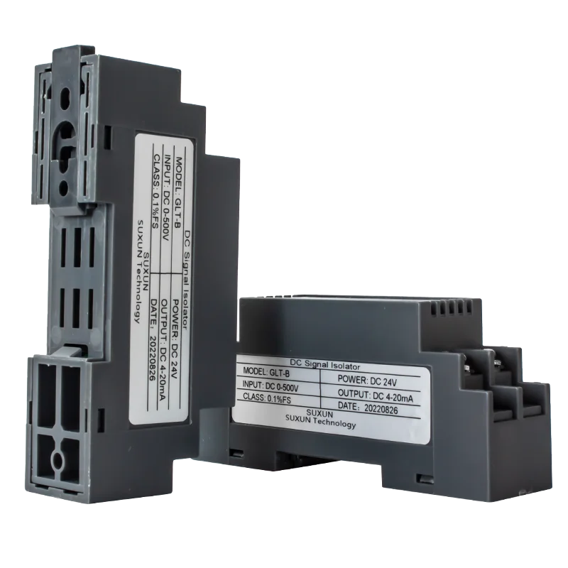 0-500V 0-1000V 0-2000V DC Voltage Isolated Transmitter 4-20mA 0-20mA to 0-75mV 35mm DIN Rail Analog Signal Isolator 1 In 1 Out