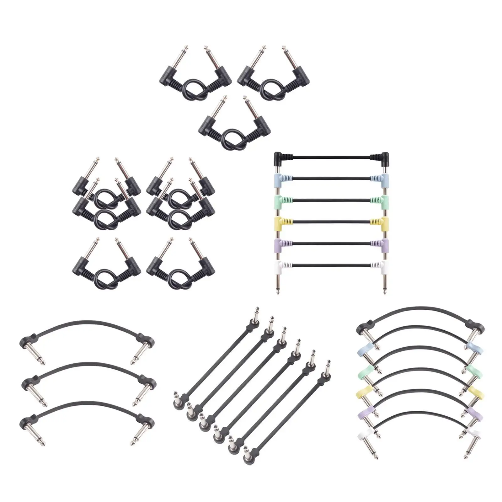 

Electric Guitar Effects Pedal Cable Sturdy Audio Short Cord for Bass Instrument Connection