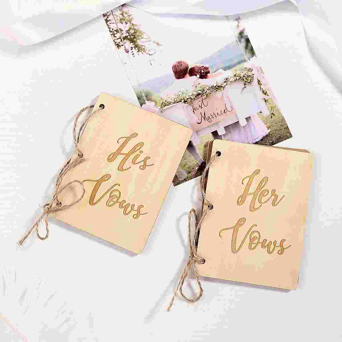 The Gift Gifts Wedding Vow Books Vows Notebook Decorate Personality His and Her Bride Lovers