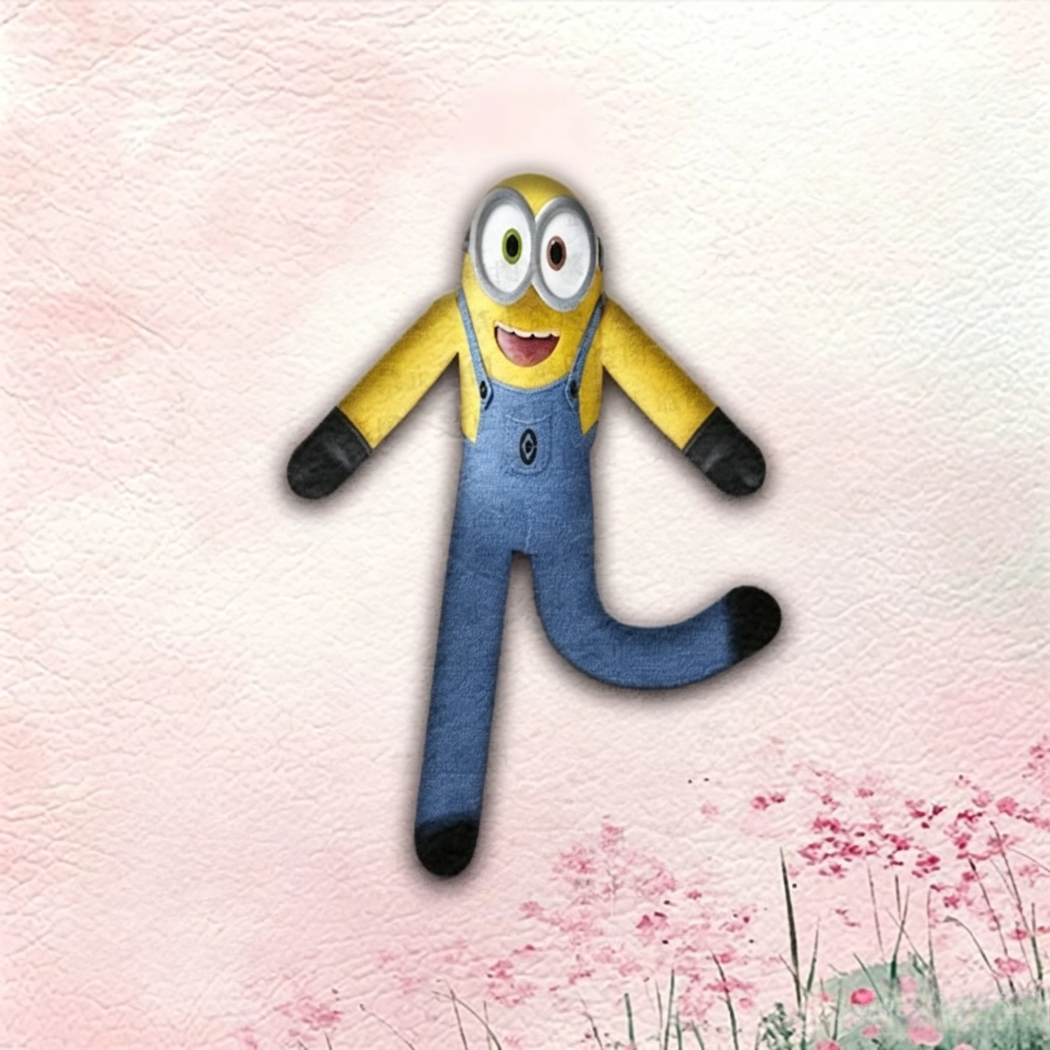 28cm Minions Super Cute Rat Dry Abstract Funny Doll Built in Iron Wire Skeleton Backpack Pendant Fan Collection Gift