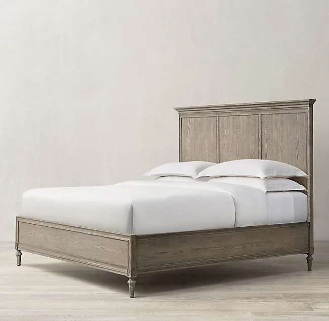 Solid wood double bed Oak wedding bed
