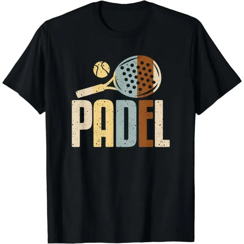

PADEL Shirt Retro PADEL T Shirt Camisa Exercise Tees Athletes T Shirt Sports Enthusiast T Shirts Paddle Tennis Graphic Tees