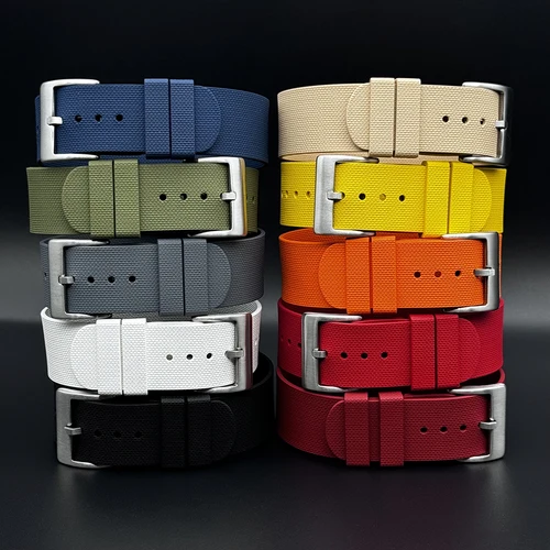 Imagen 2 del producto Nueva moda deportiva, correa de reloj FKM de una pieza, 20mm, 21mm, 22mm, pulsera de goma para Seiko Omega