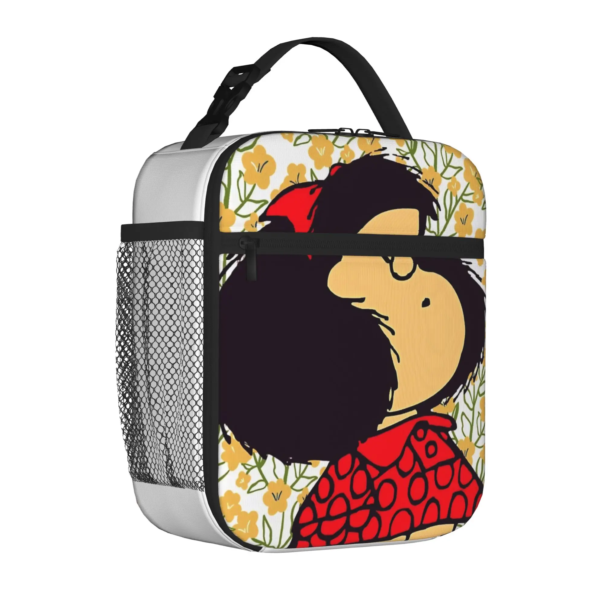 Cartoon M-Mafaldas Thermal Insulated Lunch Bags for School  Reusable Bento Box Cooler Thermal Food Box